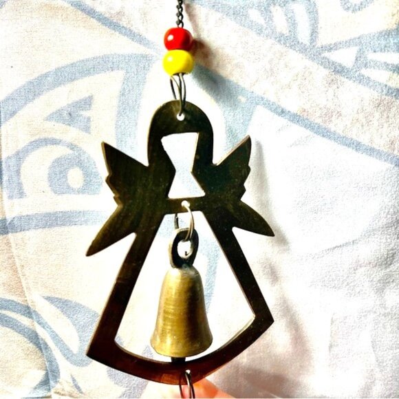Sarna Brass Angel Wind chime - Picture 3 of 8